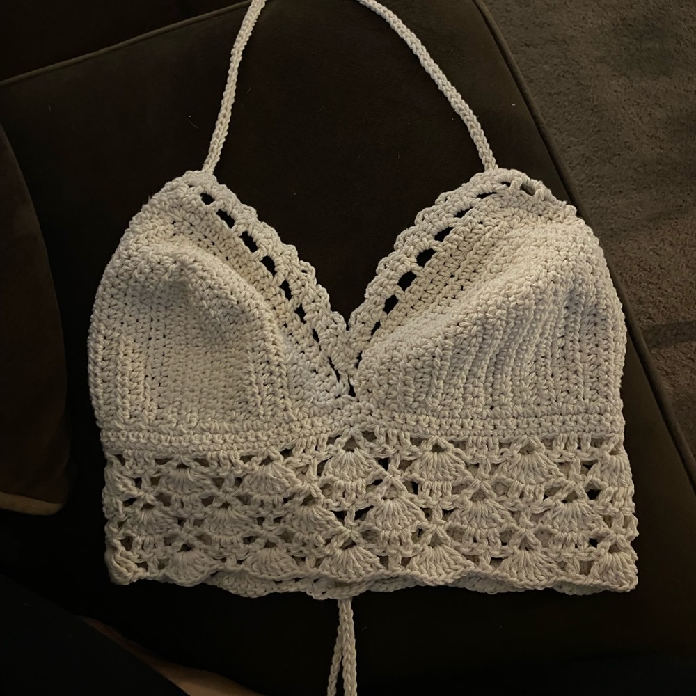 Handmade Crochet Crop Top/Bralette
